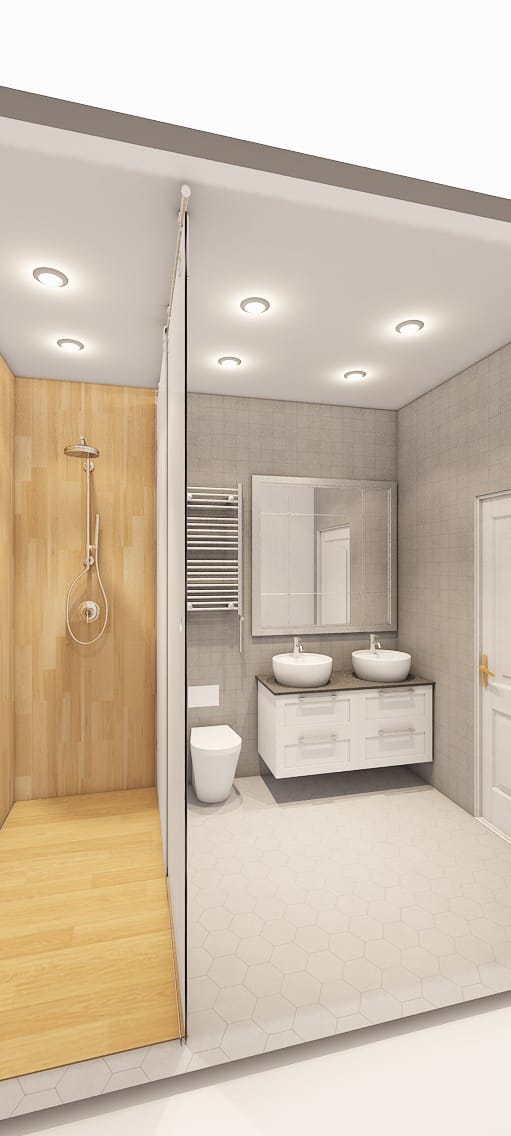 Contemporary bathroom