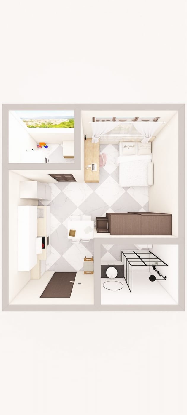 Contemporary floor plan