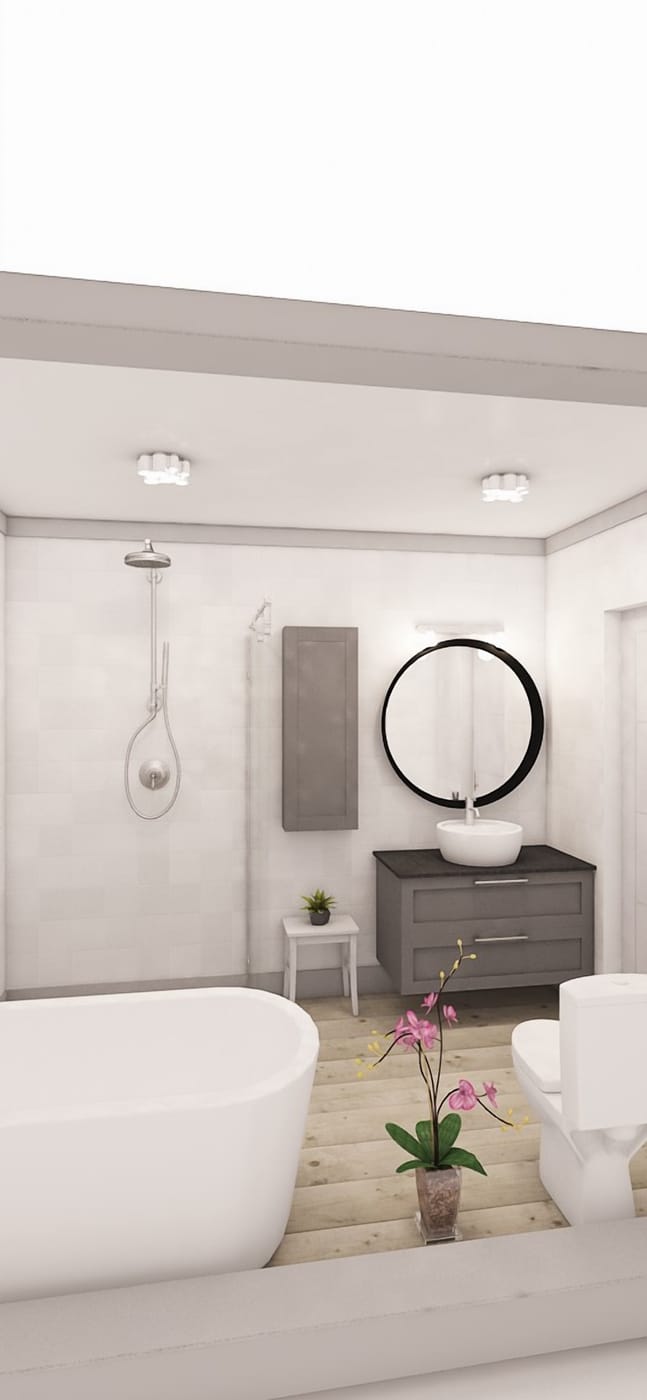 Contemporary bathroom