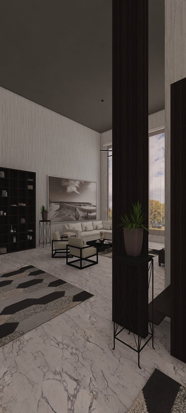 Contemporary living room