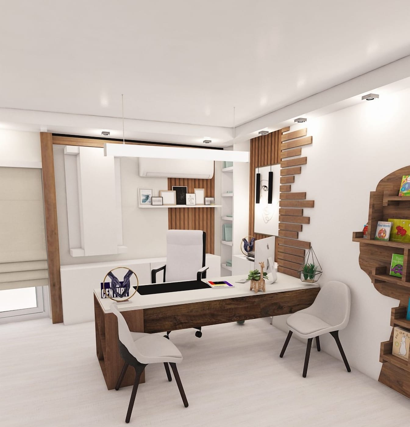 Mid-century home office