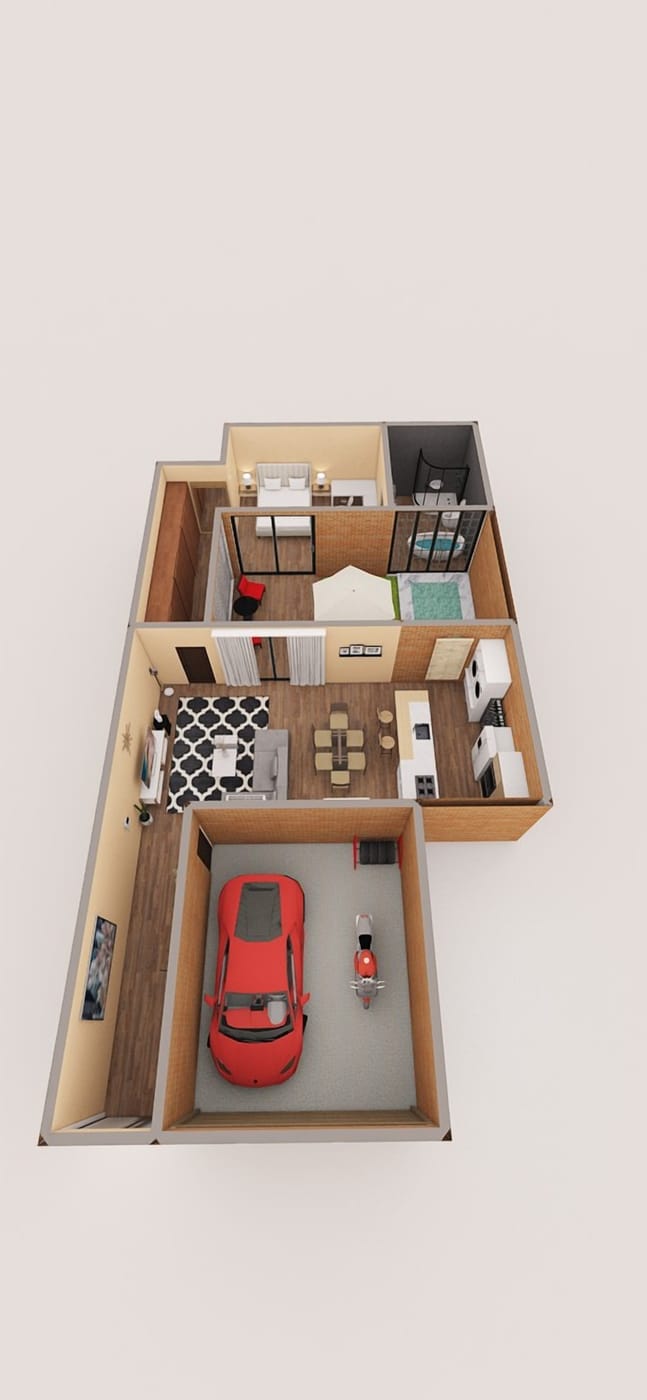 Traditional floor plan