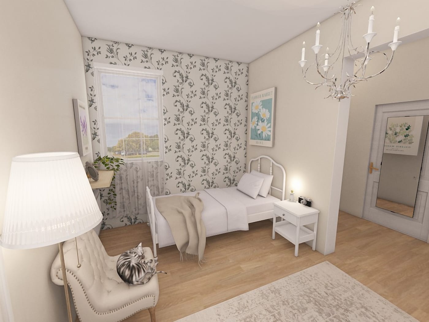 Traditional bedroom
