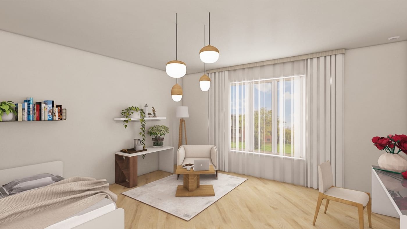 Traditional bedroom