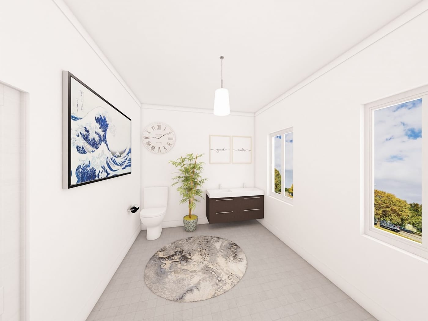 Contemporary bathroom