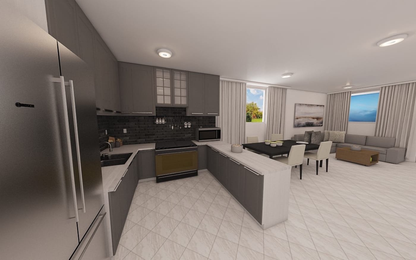 Traditional floor plan
