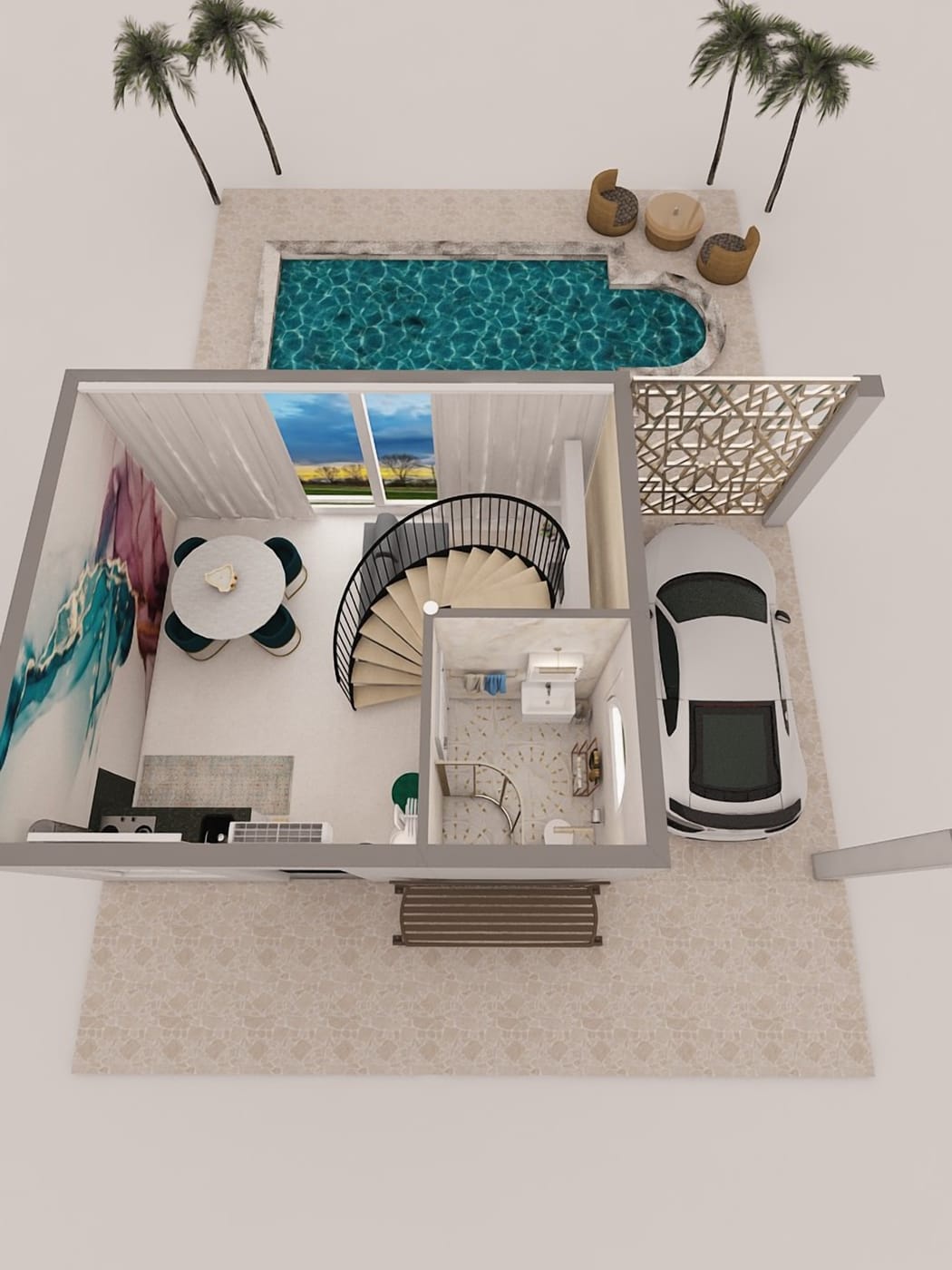 Traditional floor plan