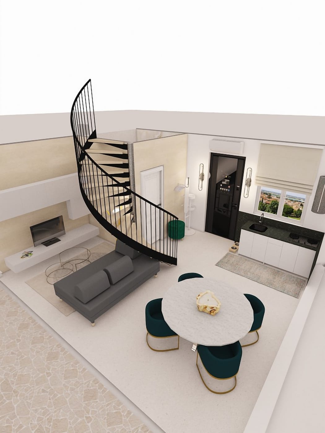 Traditional floor plan