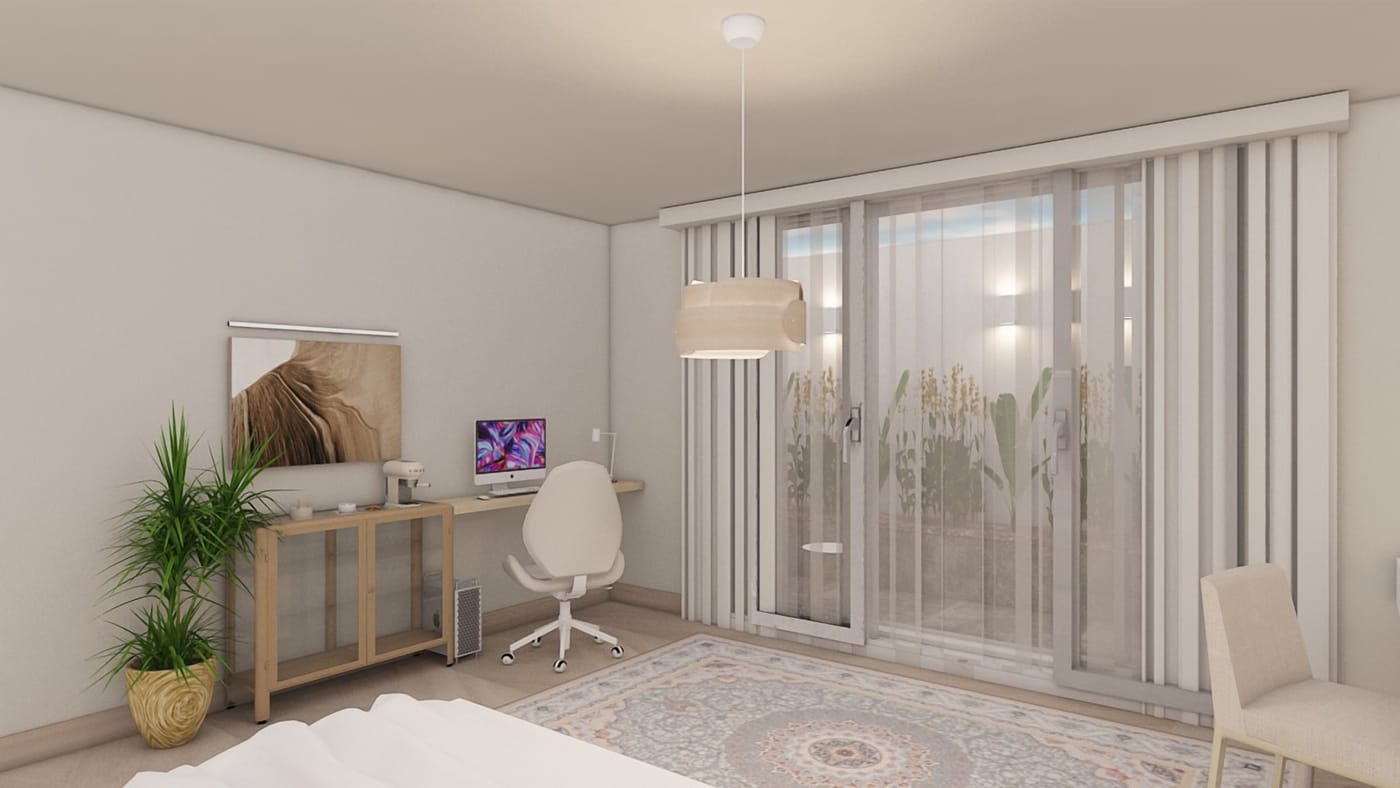 Contemporary bedroom