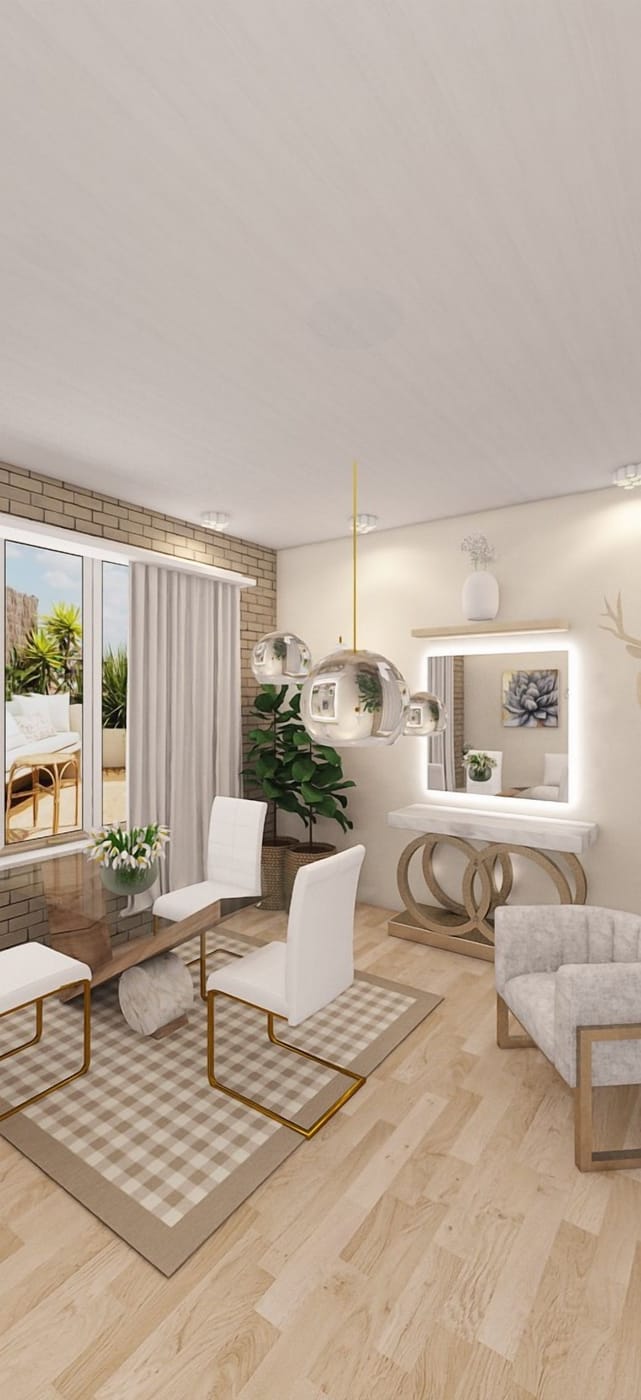 Industrial dining room