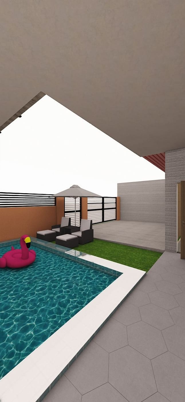 Contemporary outdoor space