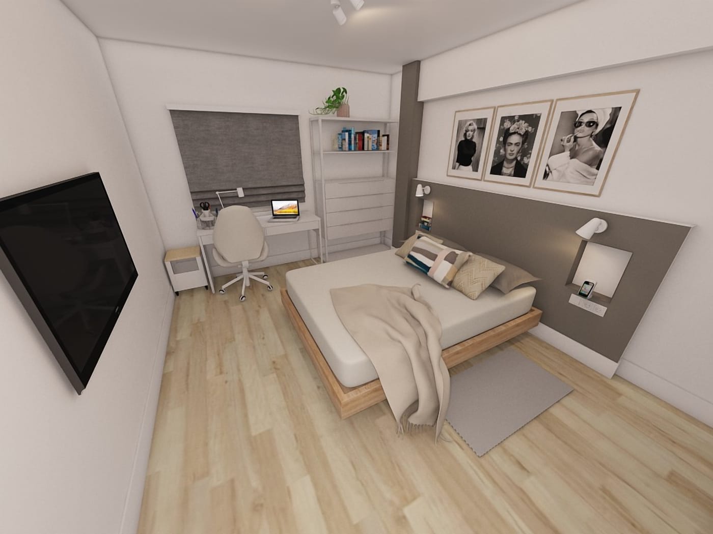 Contemporary bedroom