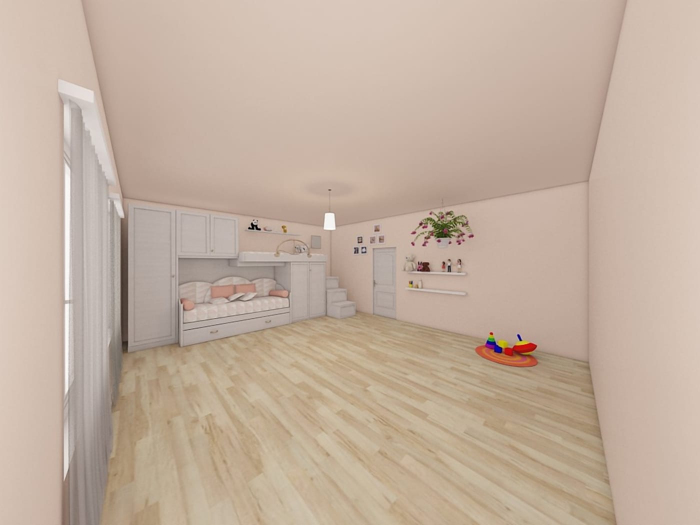 Industrial kids room