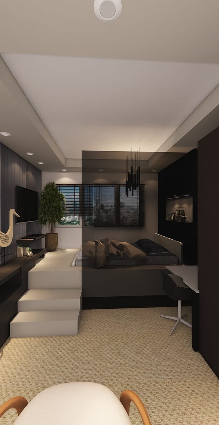 Contemporary bedroom