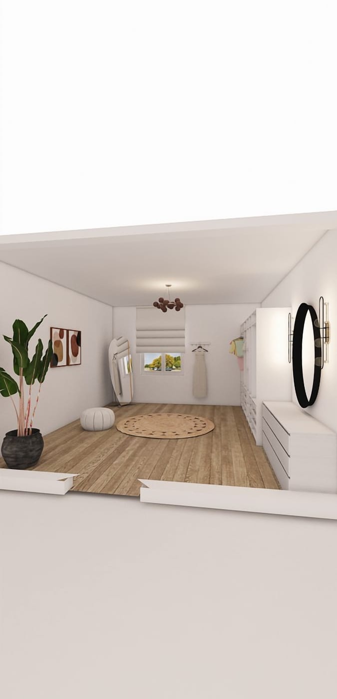 Contemporary closet