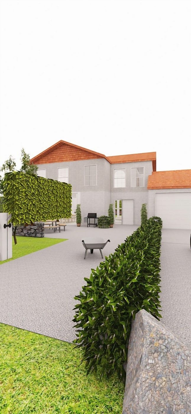 Contemporary outdoor space
