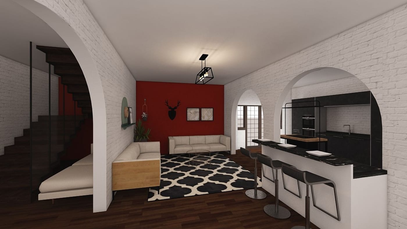 Contemporary floor plan