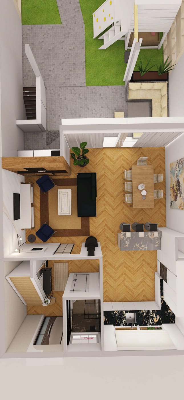 Mid-century floor plan