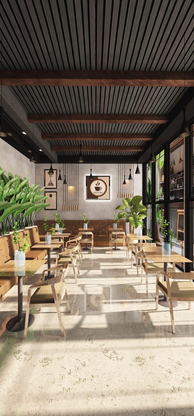 Contemporary cafe