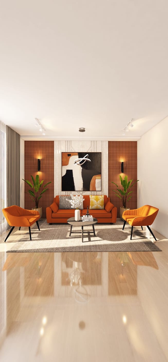 Mid-century living room