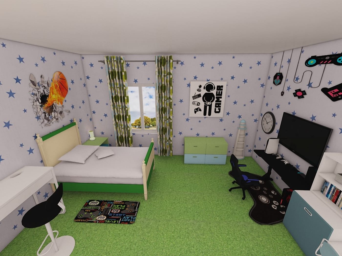Contemporary kids room