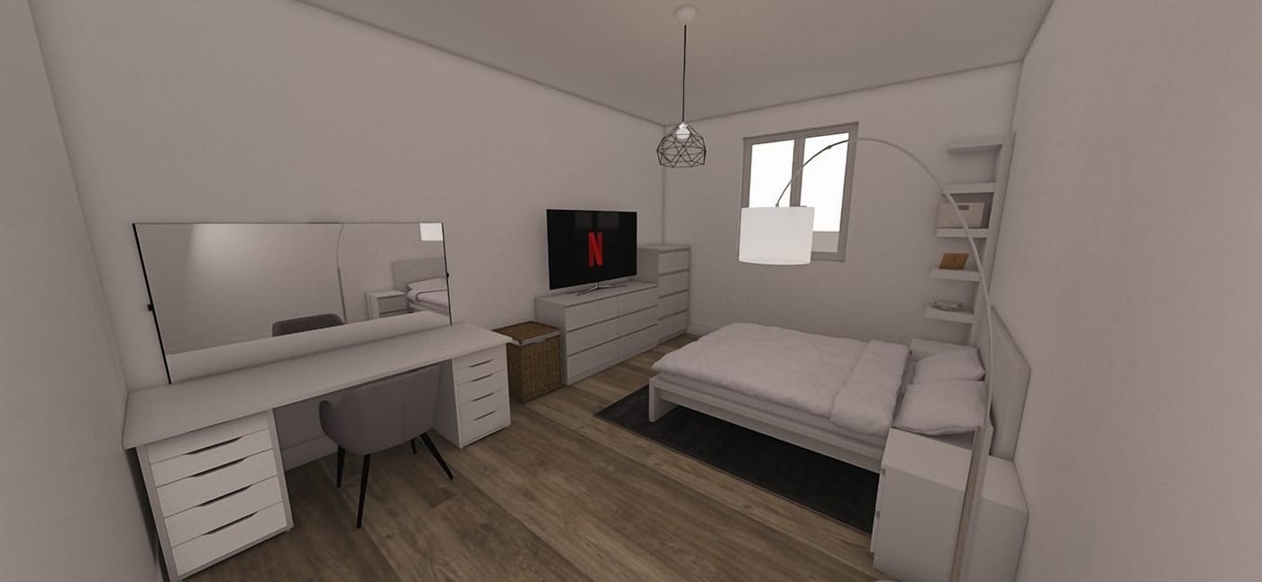 Contemporary bedroom