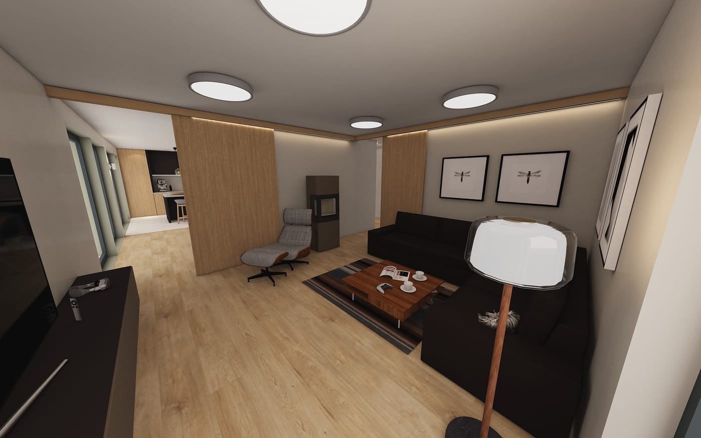 Contemporary floor plan