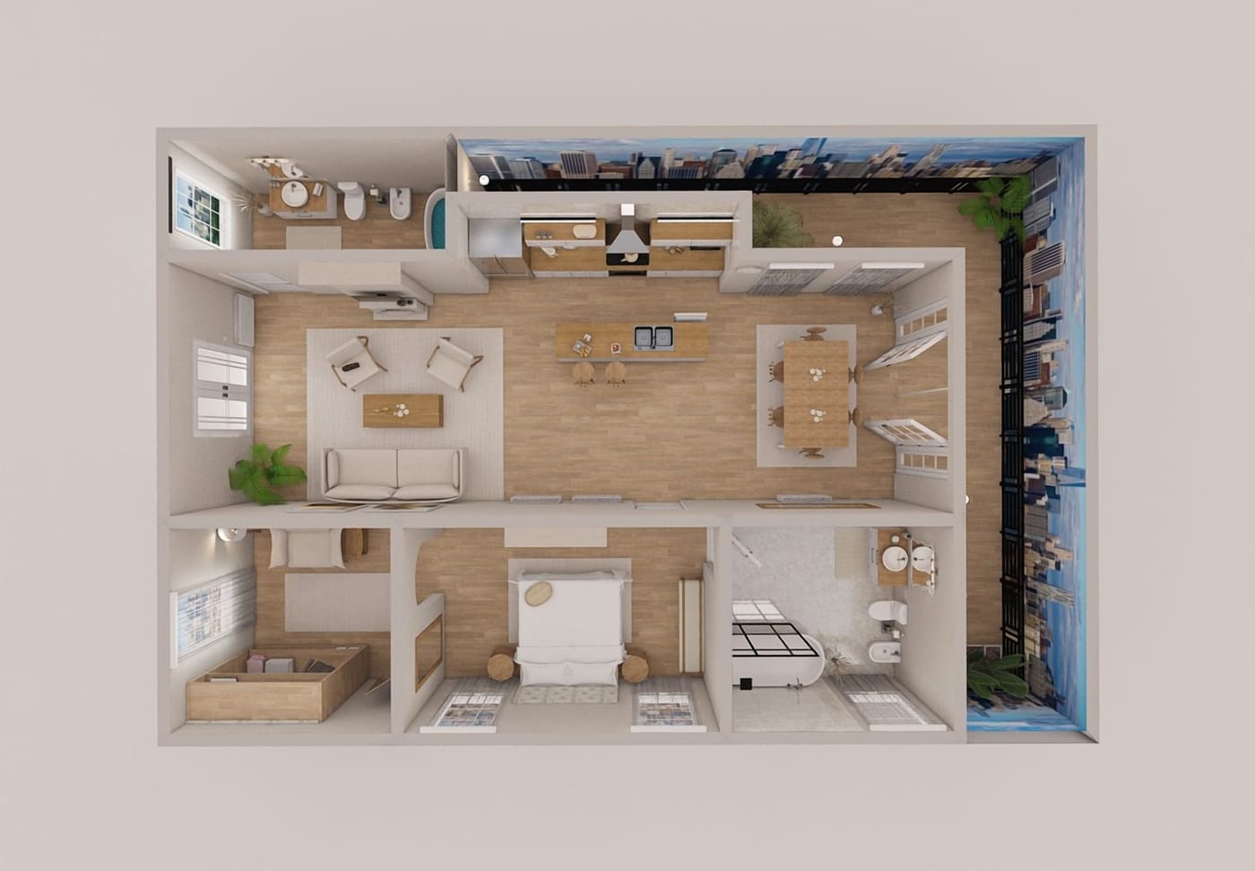 Traditional floor plan