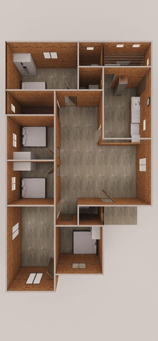 Traditional floor plan