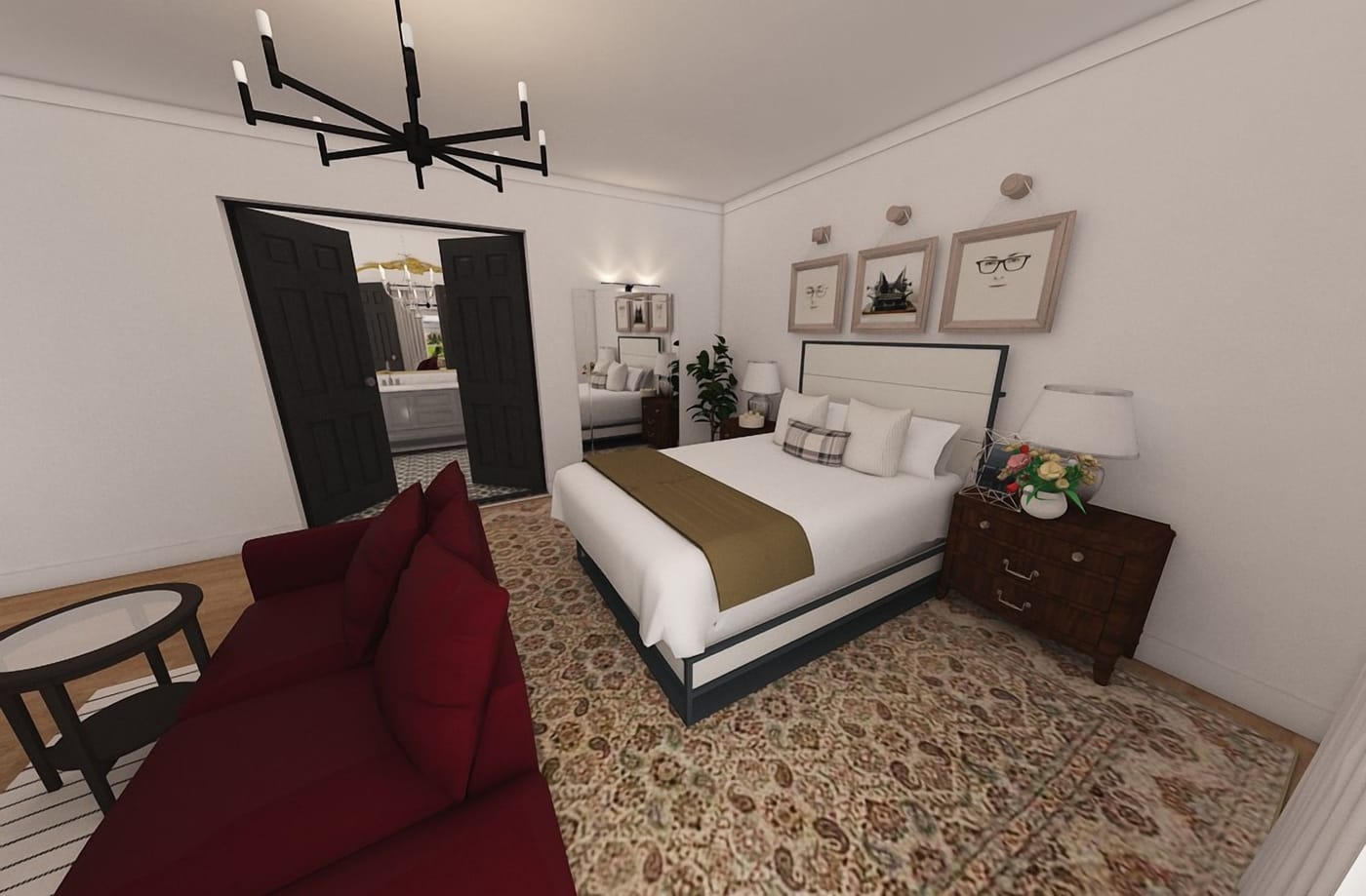 Traditional bedroom