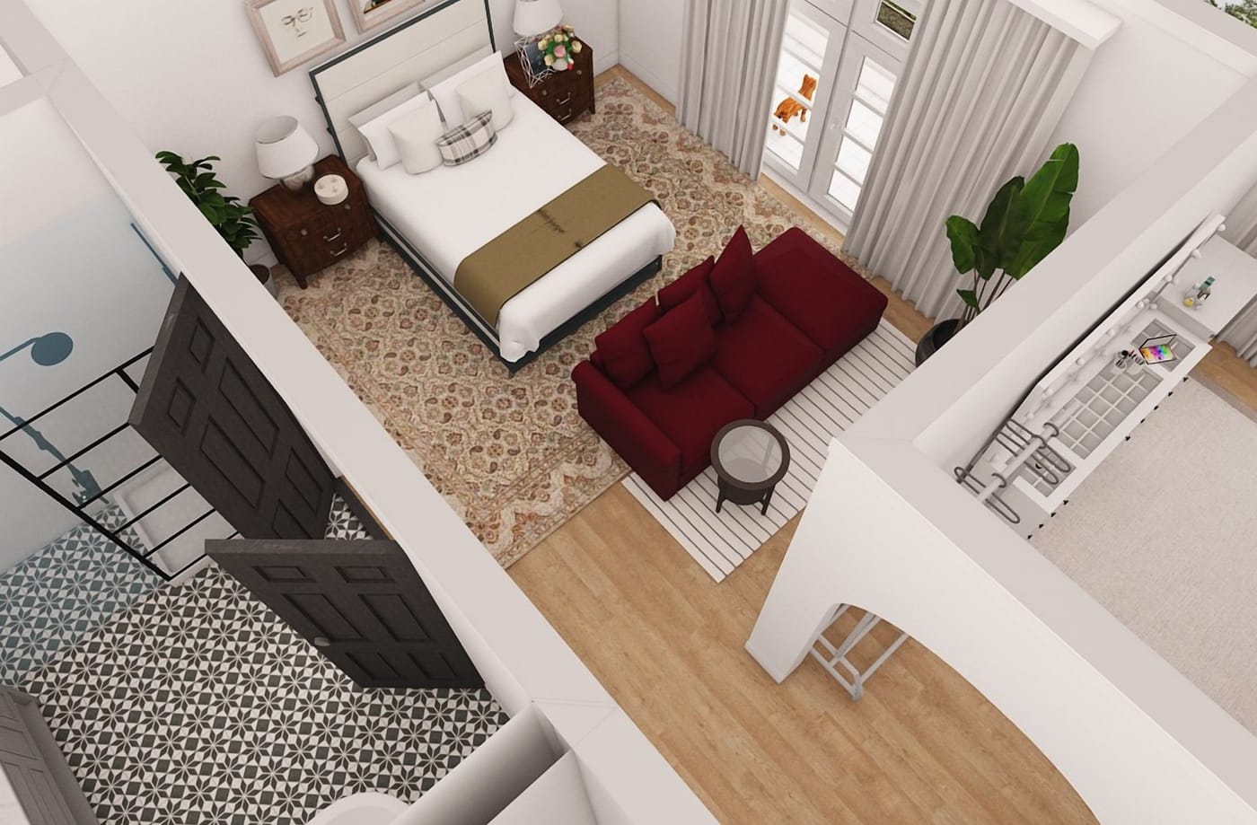 Traditional bedroom