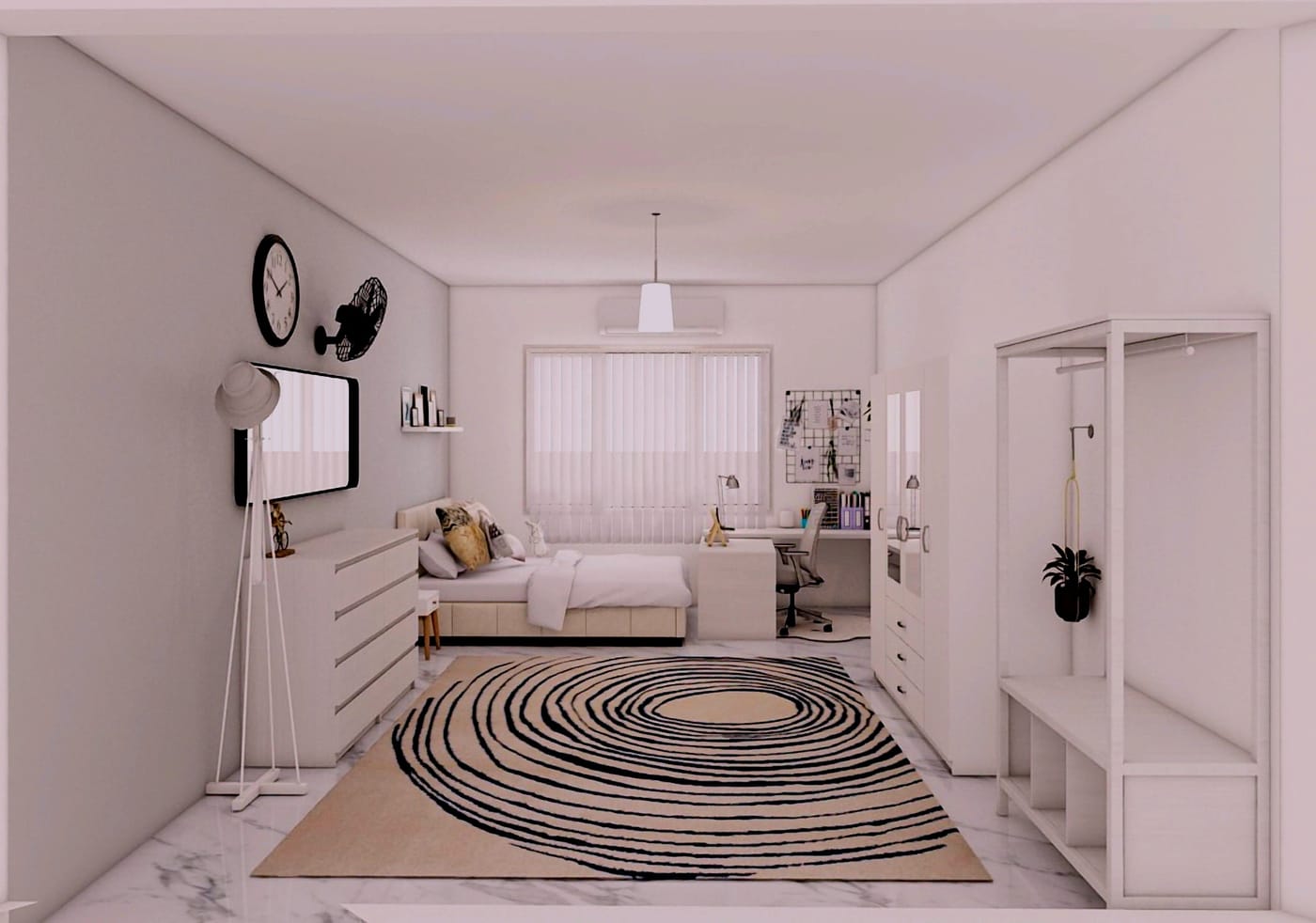 Contemporary bedroom