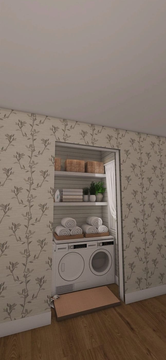 Scandinavian laundry room