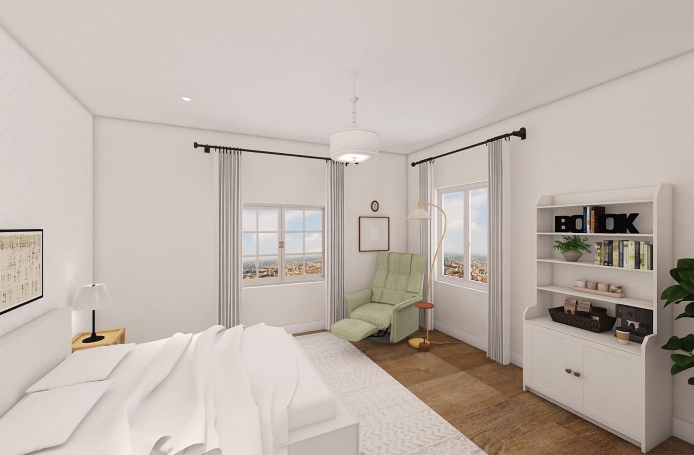Traditional bedroom