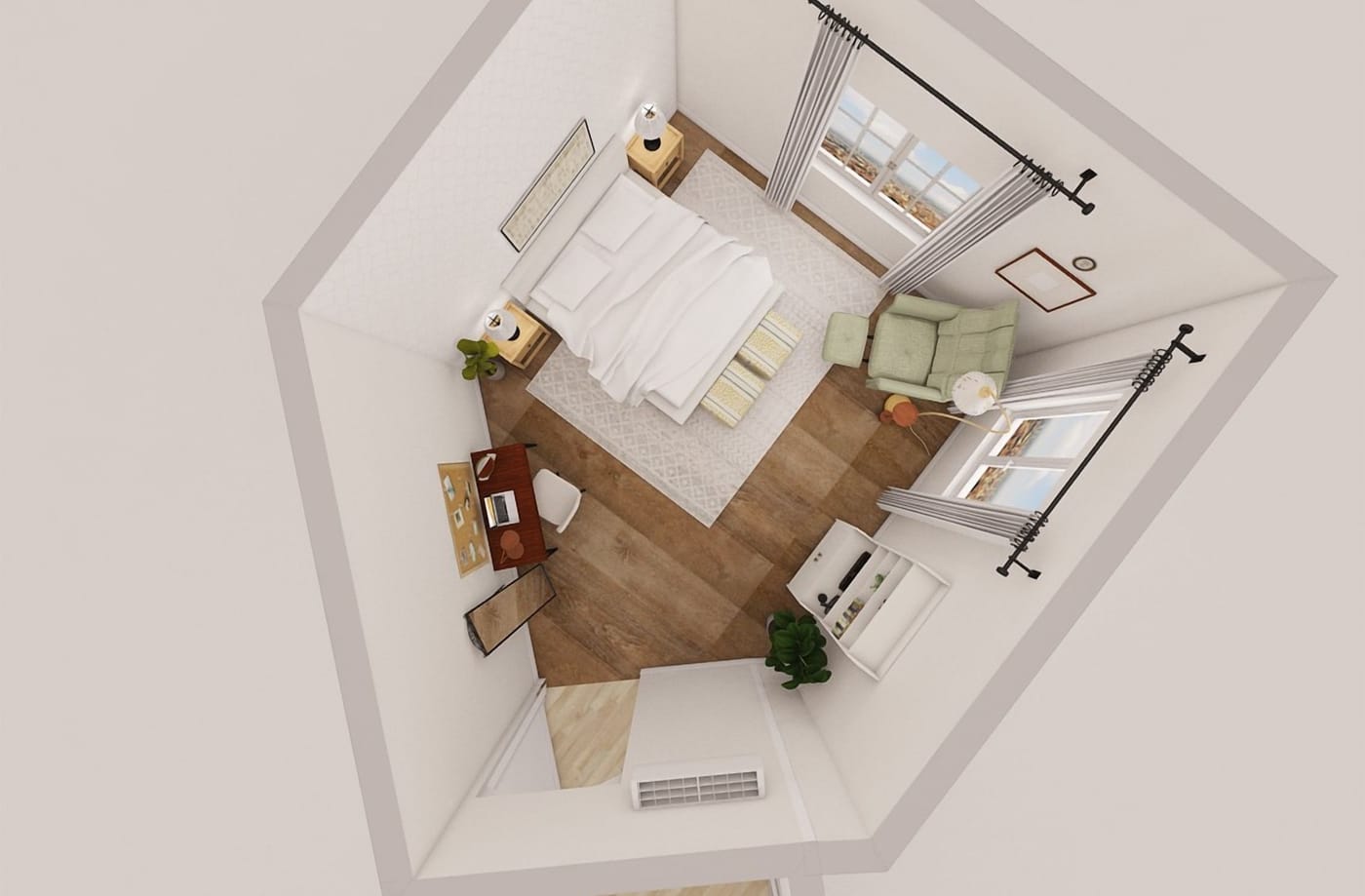 Traditional bedroom