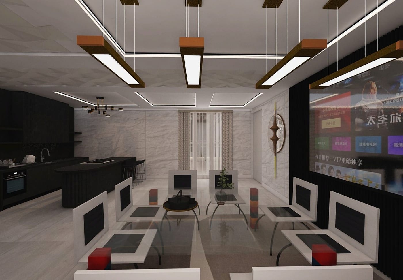 Contemporary floor plan