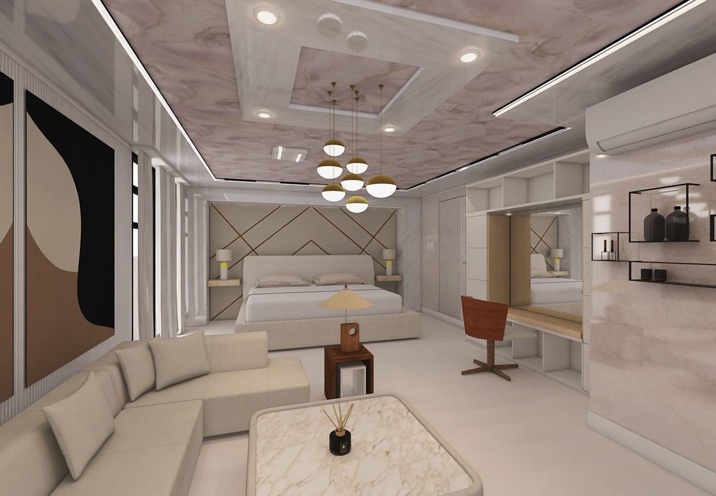 Contemporary floor plan