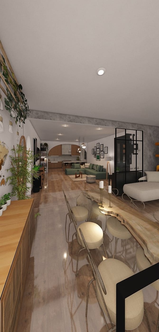 Contemporary floor plan