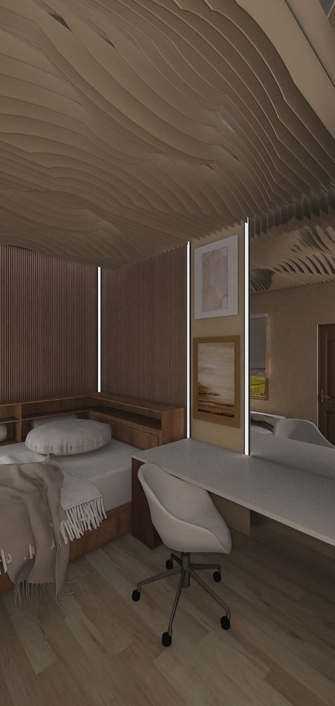 Mid-century bedroom
