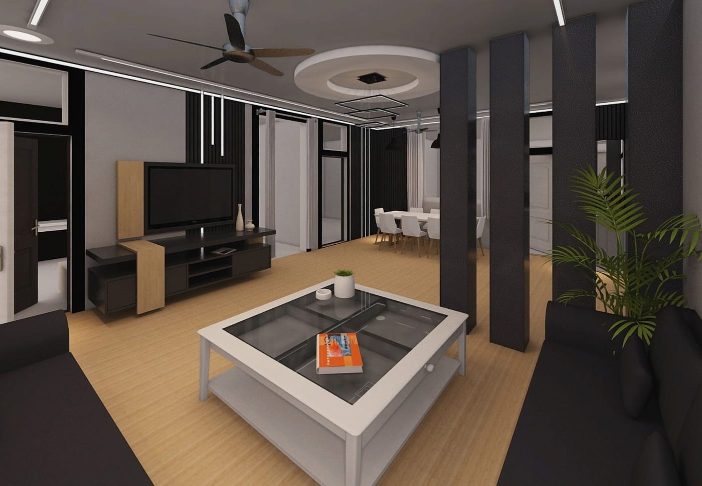 Mid-century floor plan
