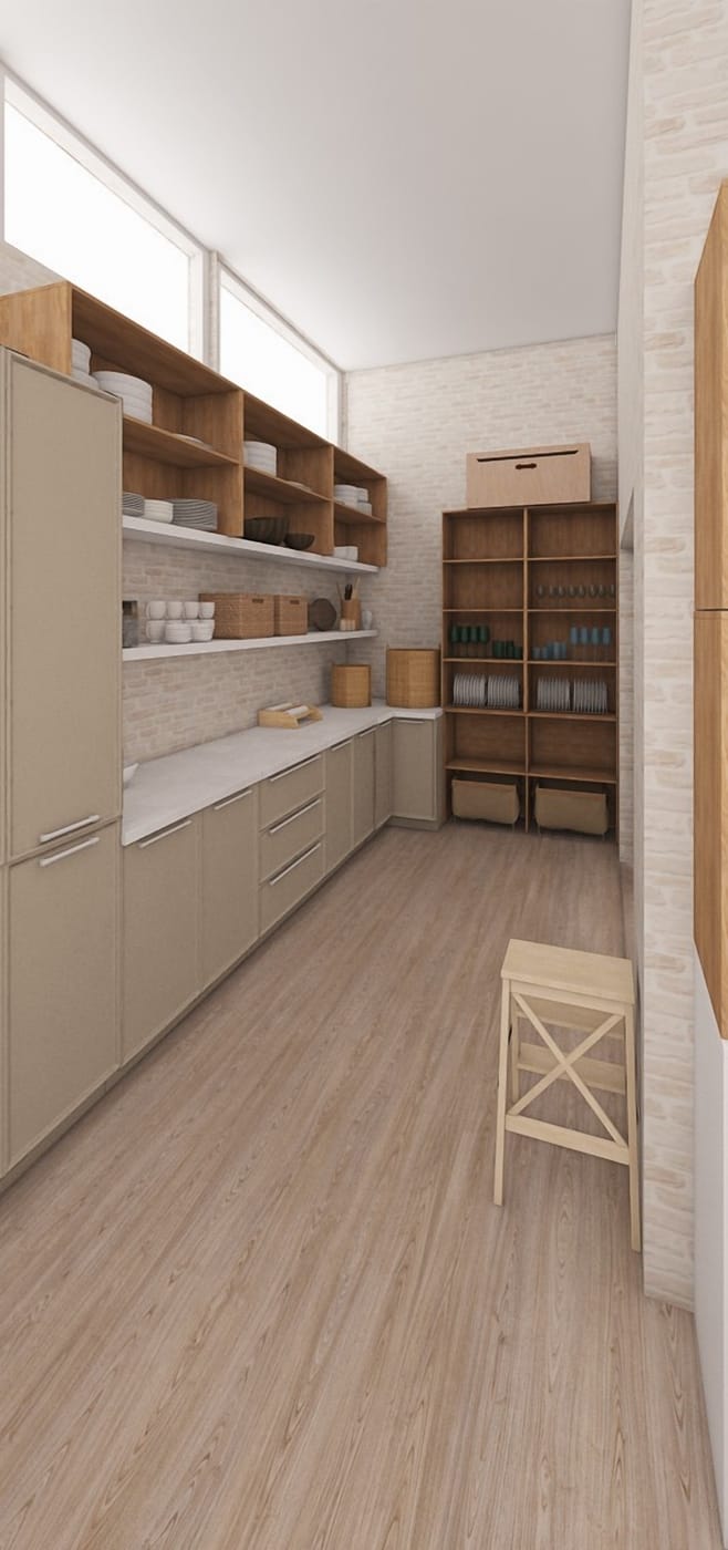 Scandinavian laundry room