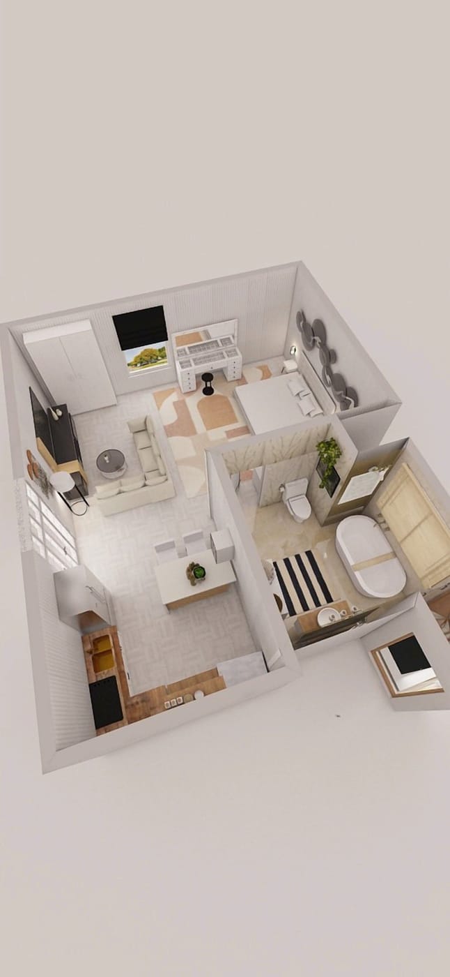 Contemporary bedroom