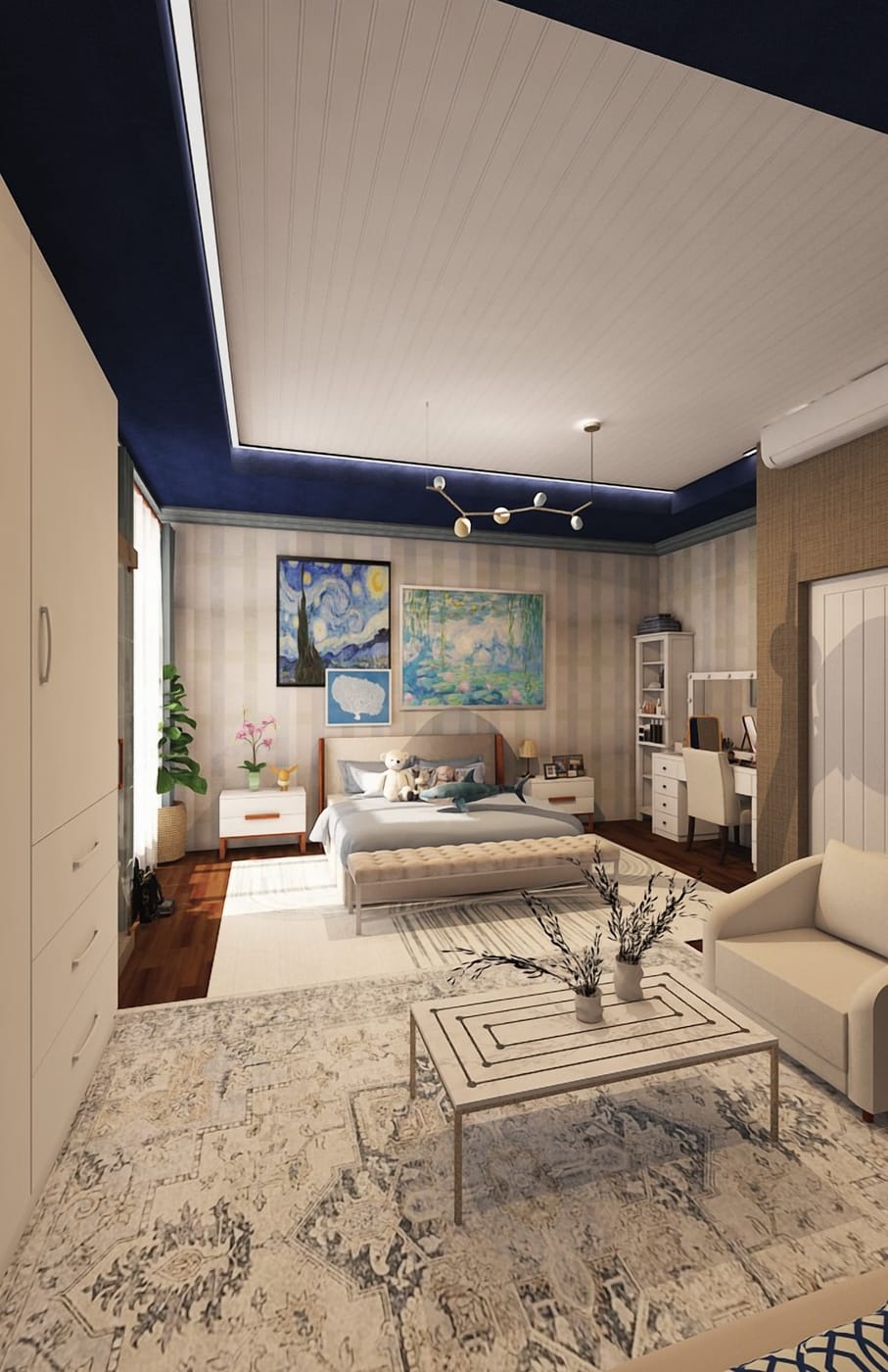 Traditional bedroom