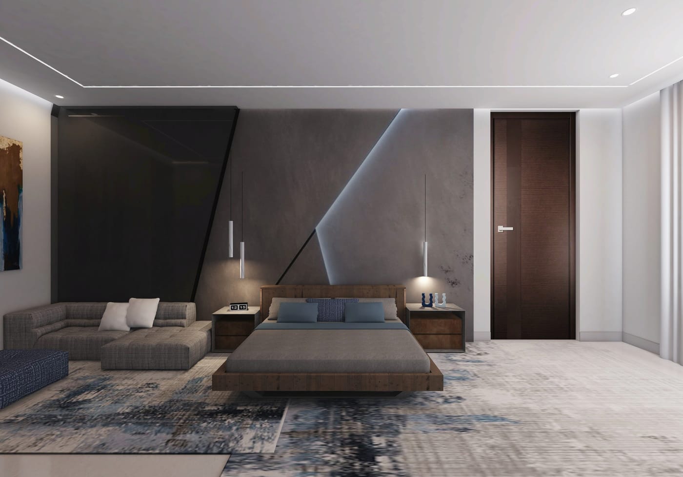 Mid-century bedroom