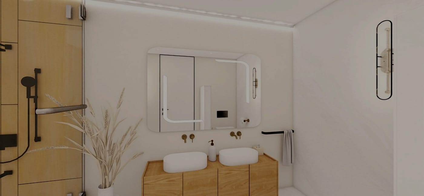 Mid-century bathroom