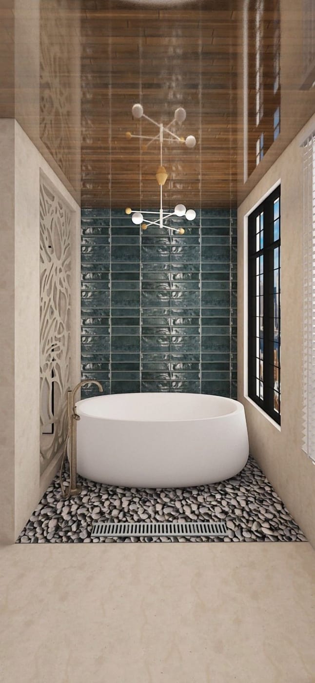 Mid-century bathroom