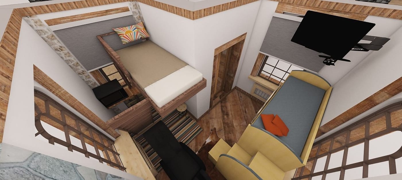 Mid-century floor plan