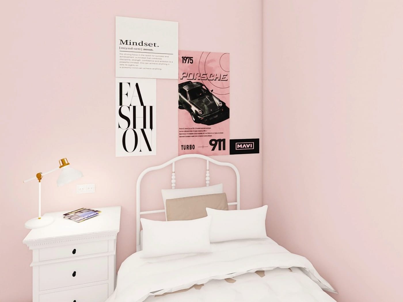 Mid-century bedroom