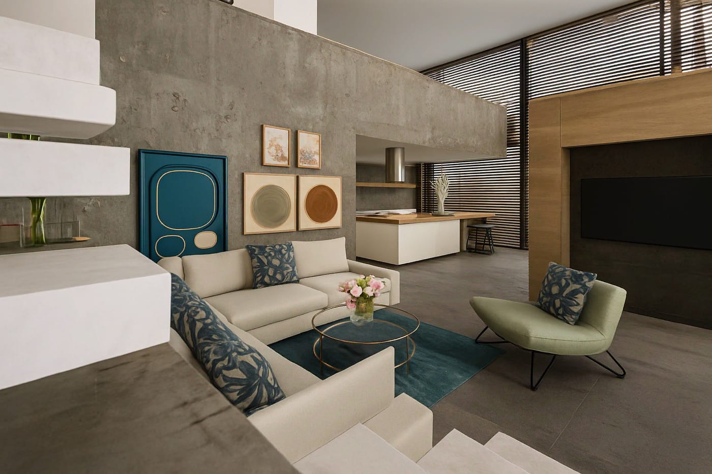 Contemporary living room