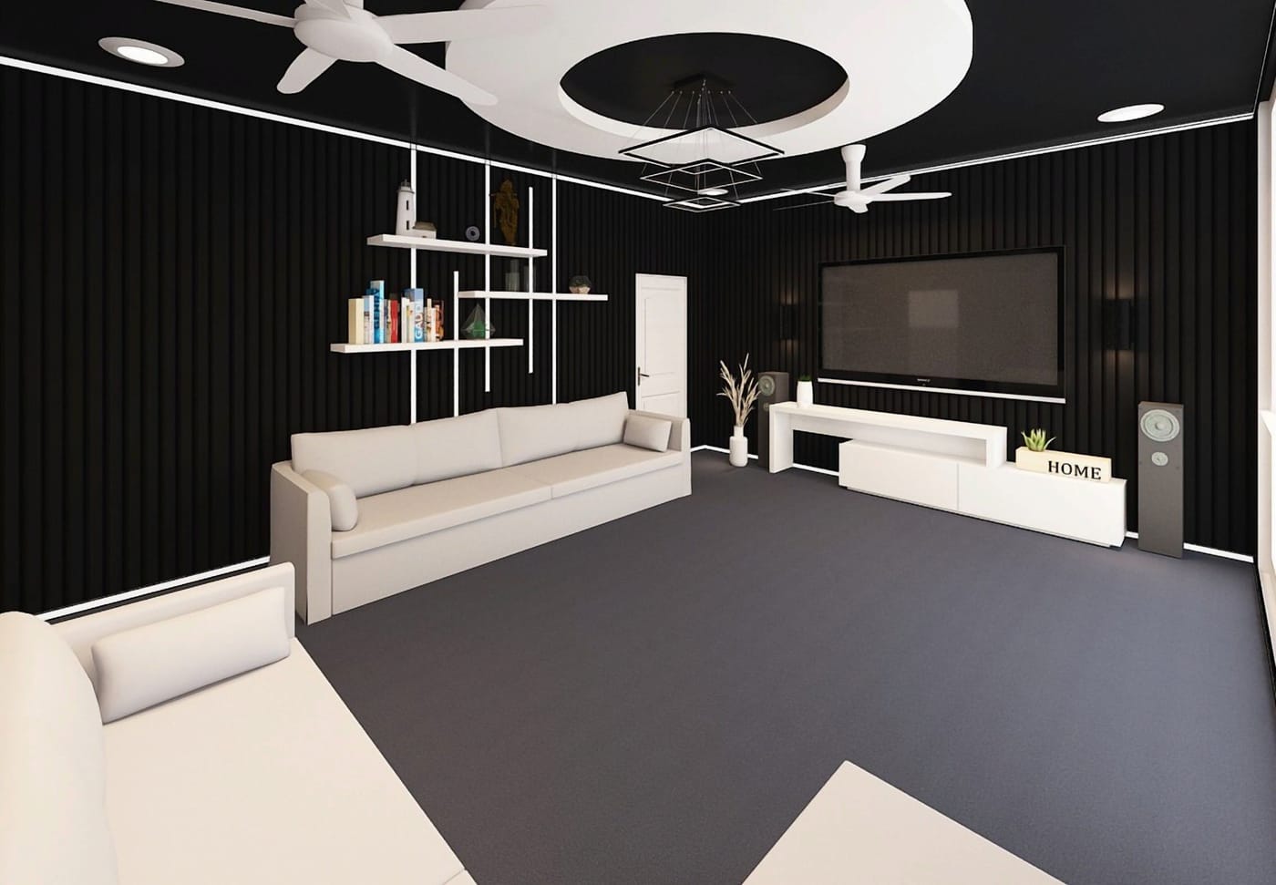 Mid-century living room